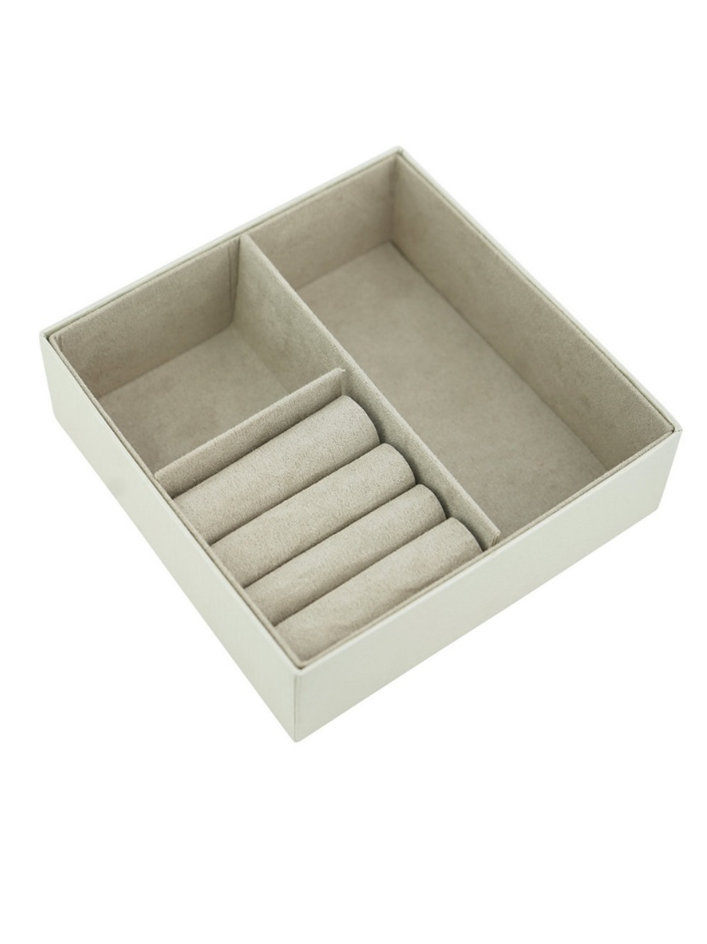 Velvet Jewelry Ring Display Organizer Tray Holder Earrings Storage Boxes 5.5”
